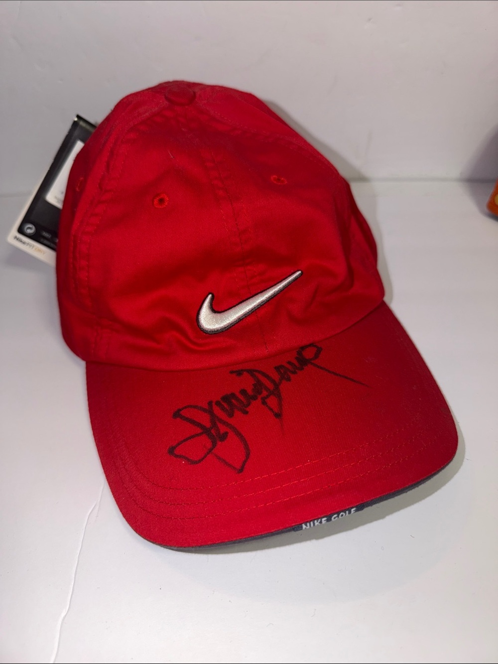 Nike Men’s Golf Red Cap with Silver Swoosh